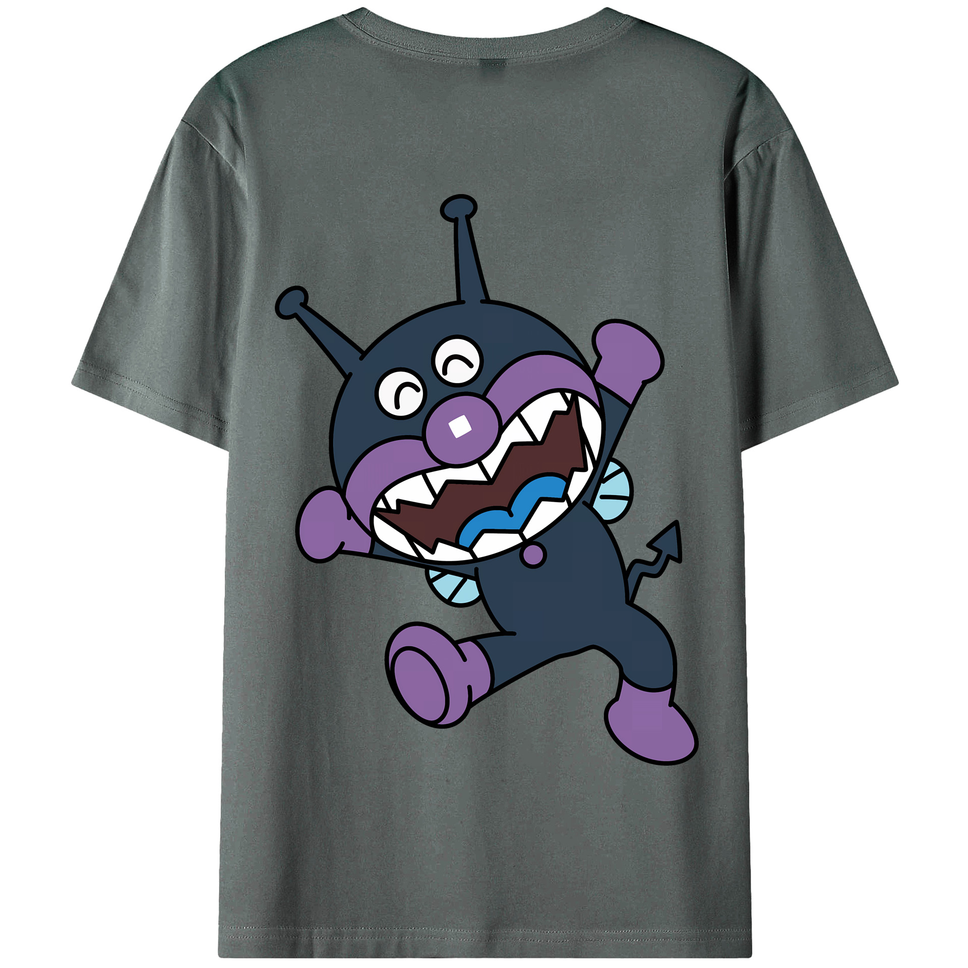 （画像用） アンパンマン Anpanman 綿100％半袖Tシャツ（背面プリント）